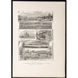Gravure de 1880 - Long Island Sound - 1