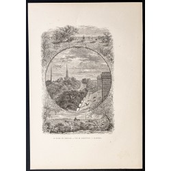Gravure de 1880 - Norwalk, Greenwich et Stamford - 1