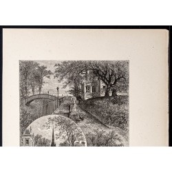 Gravure de 1880 - Brooklyn à New-York - 2