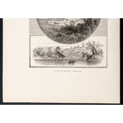 Gravure de 1880 - Prospect Park de New York - 3