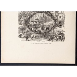 Gravure de 1880 - Central Park à New York - 3