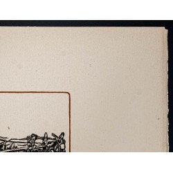 Gravure de 1916 - Chiffonnière au bourricot - 4