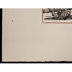 Gravure de 1916 - Chiffonnière au bourricot - 5