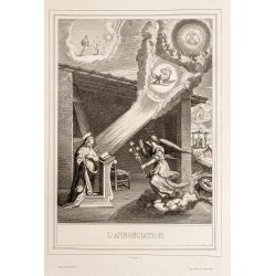 Gravure de 1853 - L'annonciation - 2