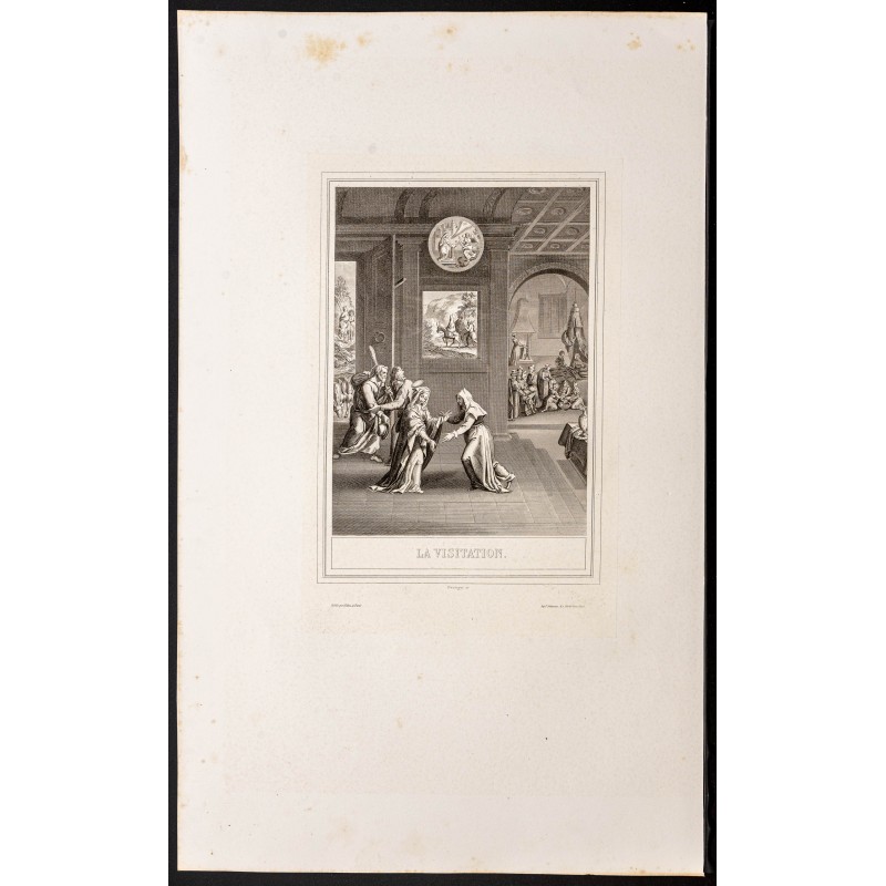 Gravure de 1853 - La visitation - 1