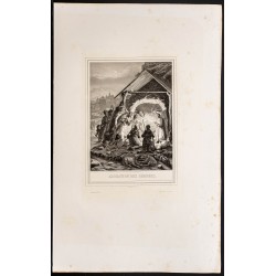 Gravure de 1853 - Adoration des bergers - 1