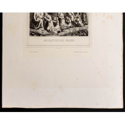 Gravure de 1853 - Adoration des mages - 4