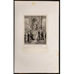 Gravure de 1853 - Jésus au milieu des docteurs - 1