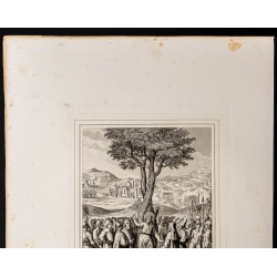 Gravure de 1853 - Jean prêchant le baptême - 3