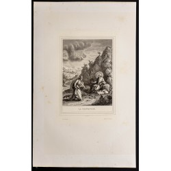 Gravure de 1853 - La tentation - 1