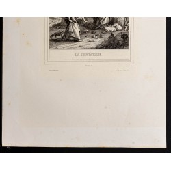 Gravure de 1853 - La tentation - 4