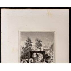 Gravure de 1853 - Jésus et la samaritaine - 3