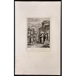 Gravure de 1853 - Guérison du fils d'un seigneur - 1