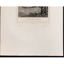 Gravure de 1853 - La pêche miraculeuse - 4