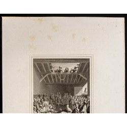 Gravure de 1853 - Guérison d'un paralytique - 3