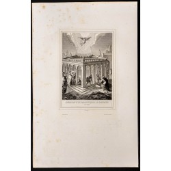Gravure de 1853 - Guérison à la piscine de Béthesda - 1