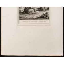 Gravure de 1853 - Discours sur la montagne - 4