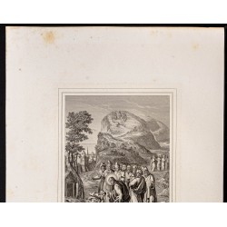 Gravure de 1853 - Guérison d'un lépreux - 3