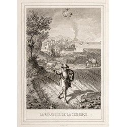 Gravure de 1853 - La parabole de la semence - 2