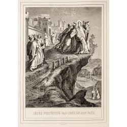 Gravure de 1853 - Jésus persécuté - 2