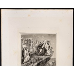 Gravure de 1853 - Jésus persécuté - 3