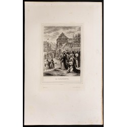 Gravure de 1853 - La cananénne - 1
