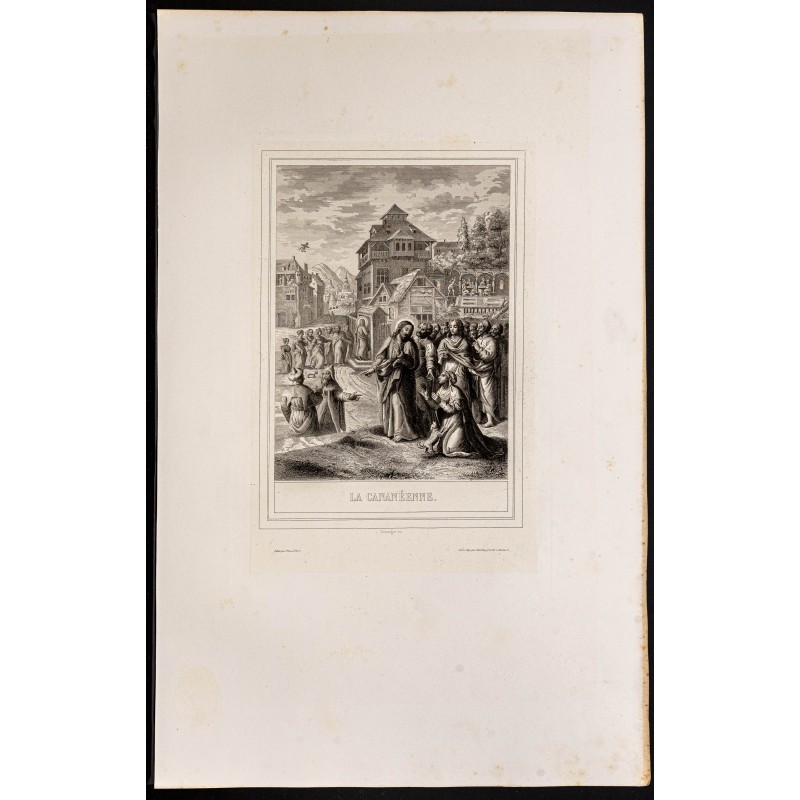 Gravure de 1853 - La cananénne - 1