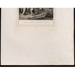 Gravure de 1853 - Guérison du sourd-muet - 4
