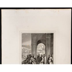 Gravure de 1853 - Les juifs demandent un miracle - 3