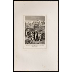Gravure de 1853 - Jésus excite l'admiration - 1