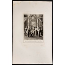 Gravure de 1853 - La femme adultère - 1