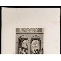 Gravure de 1853 - Jésus parle aux incrédules - 3