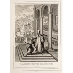 Gravure de 1853 - Parabole des conviés - 2
