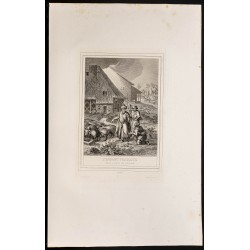 Gravure de 1853 - L'enfant prodigue - 1