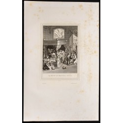 Gravure de 1853 - Parabole du riche et de Lazare - 1