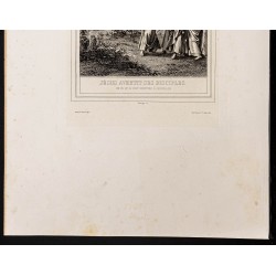 Gravure de 1853 - La montée à Jérusalem - 4