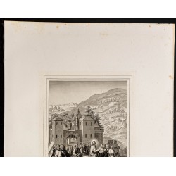 Gravure de 1853 - Jésus allant en triomphe - 3