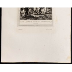 Gravure de 1853 - Jésus allant en triomphe - 4