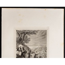 Gravure de 1853 - Jésus pleure sur Jérusalem - 3