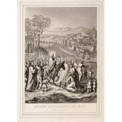 Gravure de 1853 - Entrée triomphante de Jésus - 2