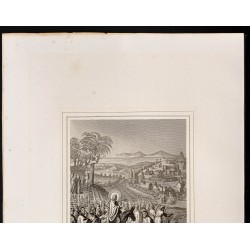 Gravure de 1853 - Entrée triomphante de Jésus - 3