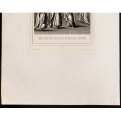 Gravure de 1853 - Impôt du temple - 4