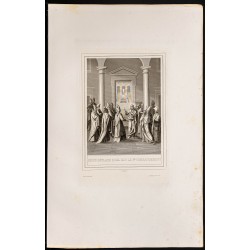 Gravure de 1853 - Premier commandement de Jésus - 1