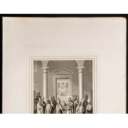 Gravure de 1853 - Premier commandement de Jésus - 3