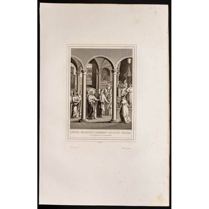 Gravure de 1853 - Les pharisiens - 1