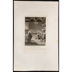 Gravure de 1853 - Lavement des pieds - 1