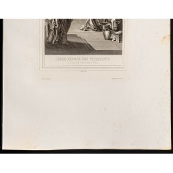 Gravure de 1853 - Lavement des pieds - 4