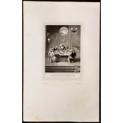 Gravure de 1853 - La cène - 1