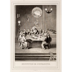 Gravure de 1853 - La cène - 2