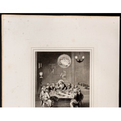 Gravure de 1853 - La cène - 3